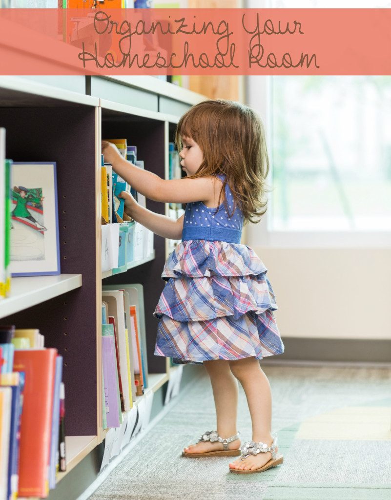 Keeping an organized homeschooling room it important for helping daily lessons run smoothly. Especially with younger children. Here are a few tips to help you with Organizing Your Homeschool Room. - abccreativelearning.com