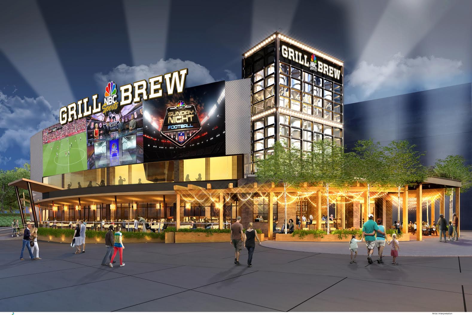 The world’s first-ever NBC Sports Grill & Brew is coming to Universal CityWalk – bringing an entirely new level of sports-dining experience.  Opening this fall, the all-new restaurant is designed to reflect the excellence and excitement of NBC Sports’ award-winning coverage. The new restaurant will combine a sophisticated and stylish setting with wall-to-wall sports coverage, a specially created menu that includes all your favorites and more – and an amazing beer selection. © 2015 Universal Orlando Resort. All rights reserved.