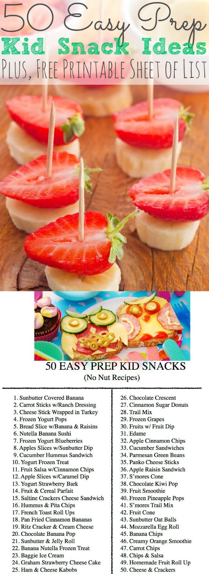 50 Healthy Snacks for Kids at School [Recipes Included!]