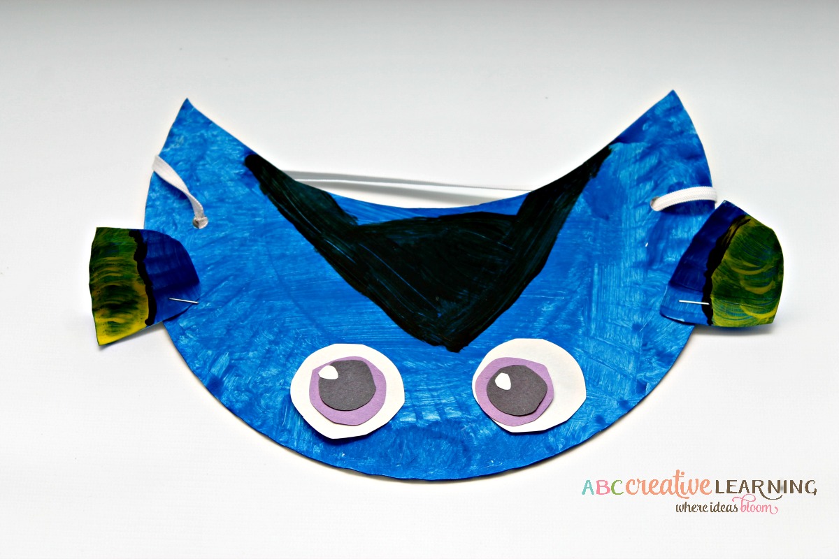 Finding Nemo Inspired Paper Plate Visor Hat for Kids Dory