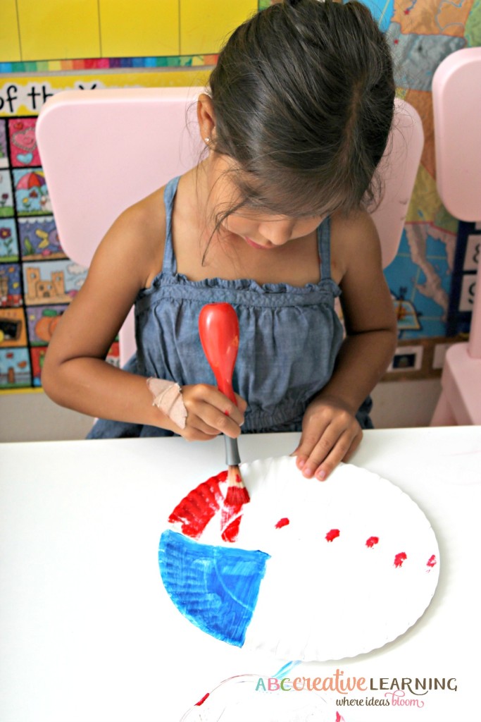 Paper Plate American Flag Kids Craft for Kids