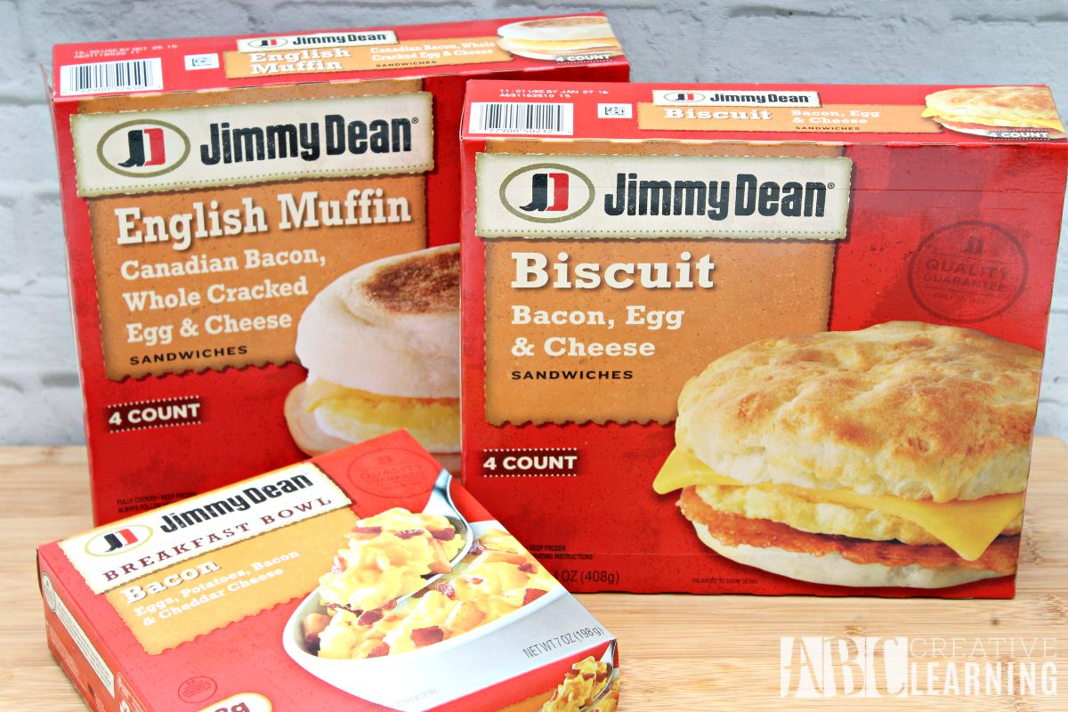 Breakfast on the go with Jimmy Dean product