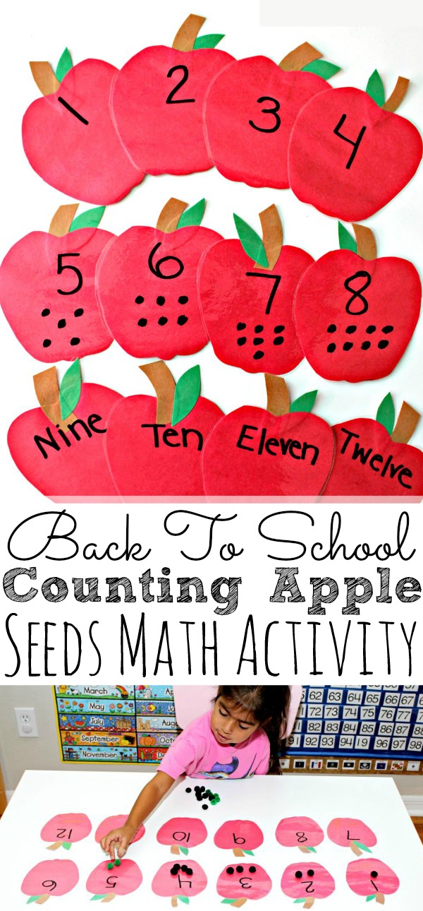 Counting Apple Seeds Math Activity