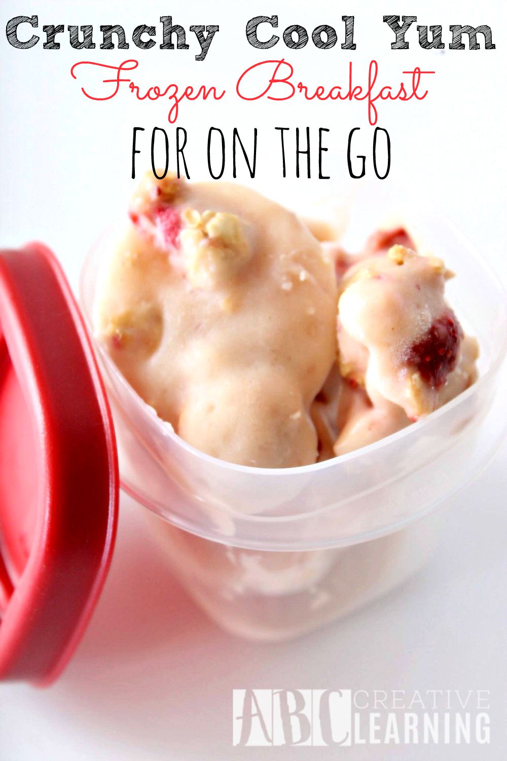 Crunchy Cool Yum Frozen Breakfast for On the Go Yogurt Drops