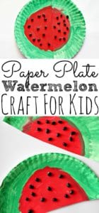 Easy Paper Plate Watermelon Kids Craft Perfect For Summer