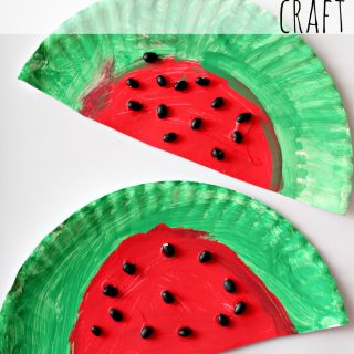 Easy Paper Plate Watermelon Kids Craft Perfect For Summer