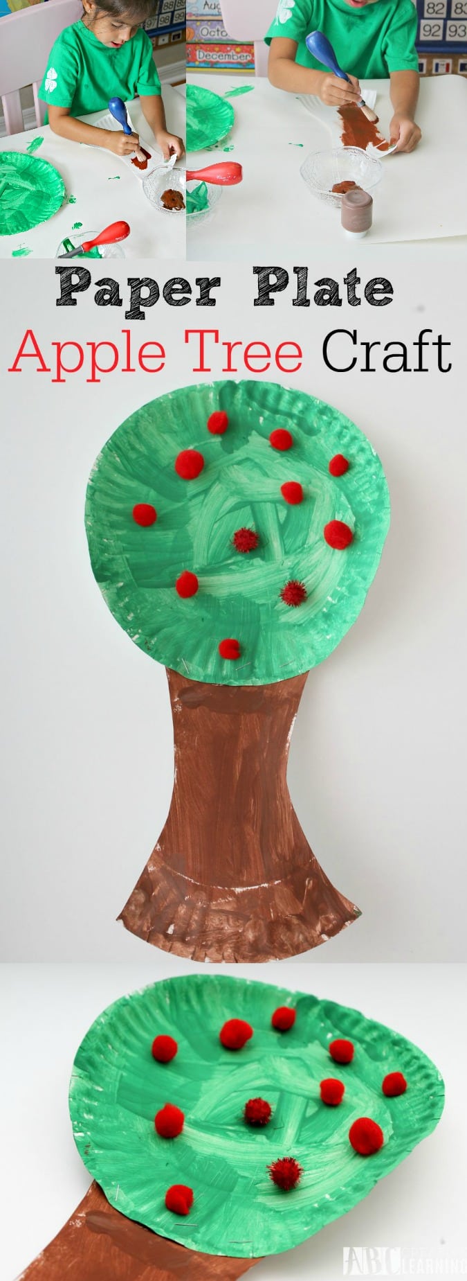 Paper Plate Apple Tree Craft