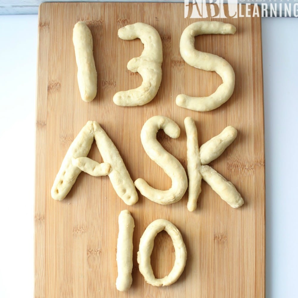 Fun Alphabet Numbers Pretzel Snack