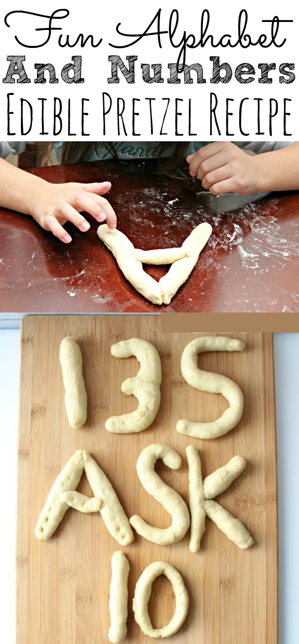 Fun Alphabet Numbers Pretzel Snack