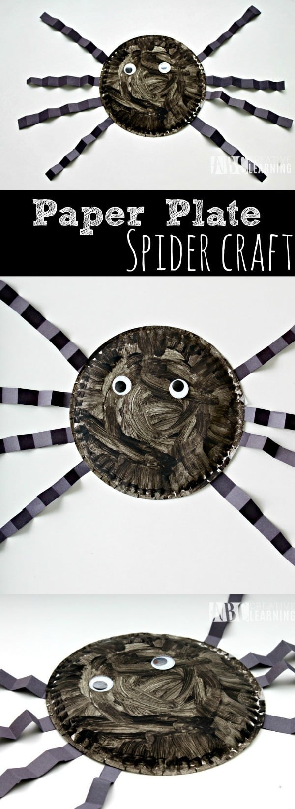 Halloween Paper Plate Spider Craft