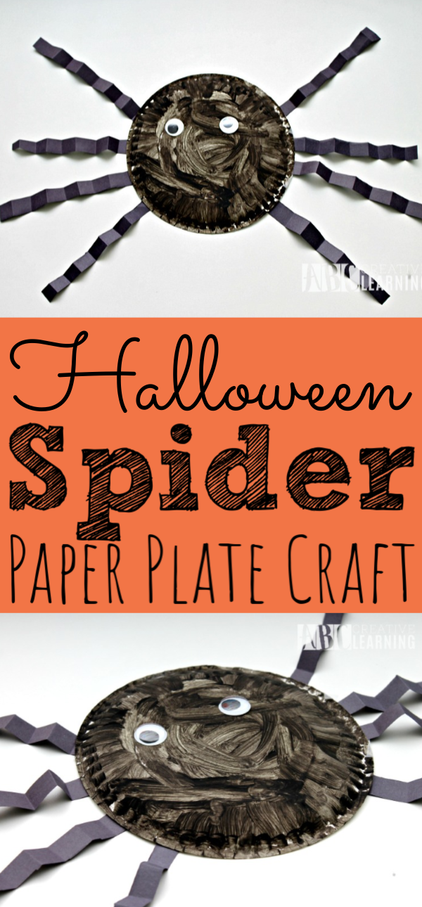 Halloween Spider Paper Plate Craft