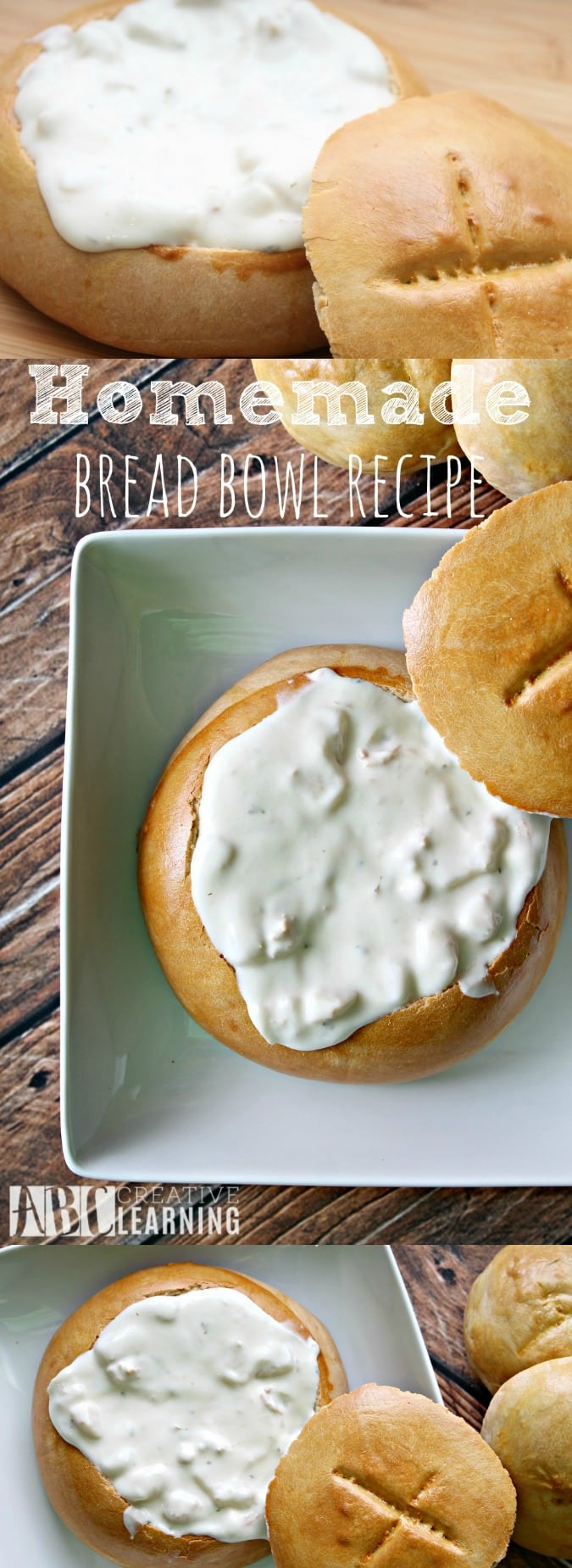 Homemade Bread Bowl Recipe for Fall Soups - simplytodaylife.com