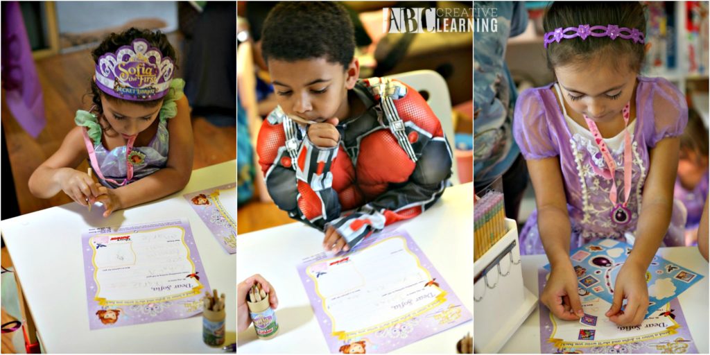 Host a Disney Junior Dear Sofia Playdate Party Writing