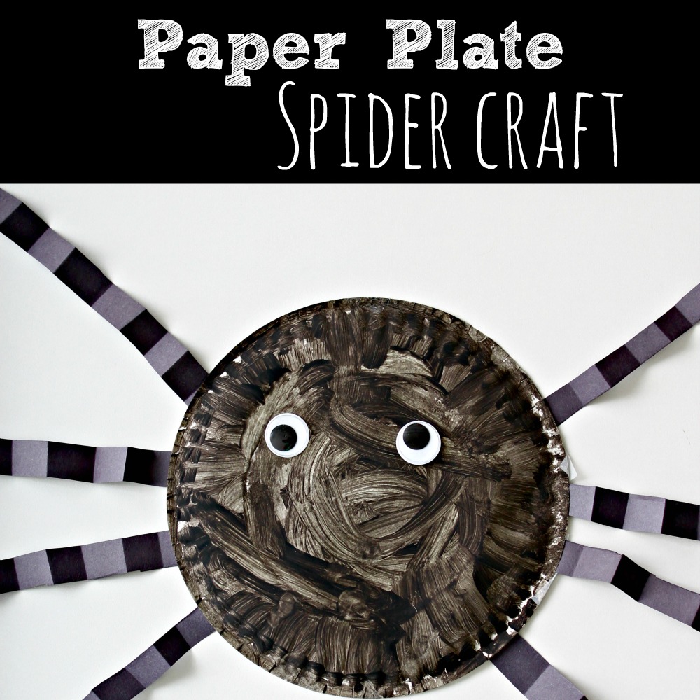 Halloween Paper Plate Spider Craft  Simply Today Life