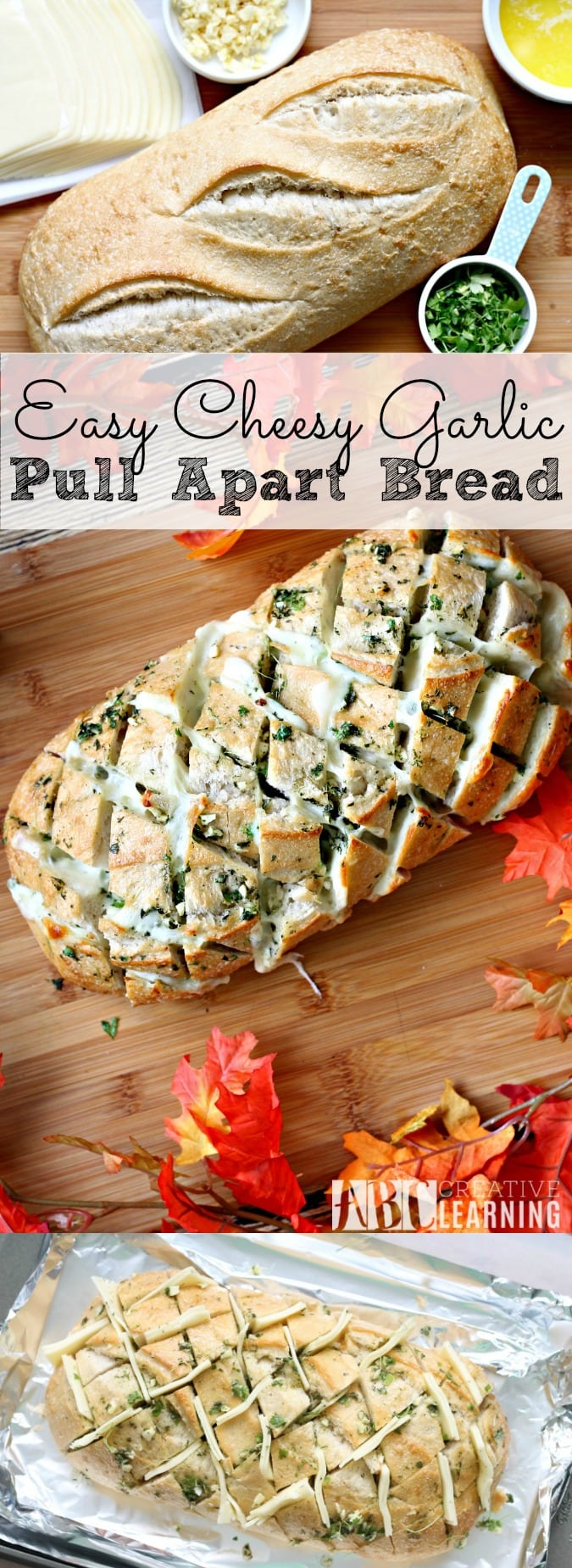 Easy Cheesy Garlic Pull Apart Bread and NESTLÉ® STOUFFER’S® Family Size Entreés - simplytodaylife.com