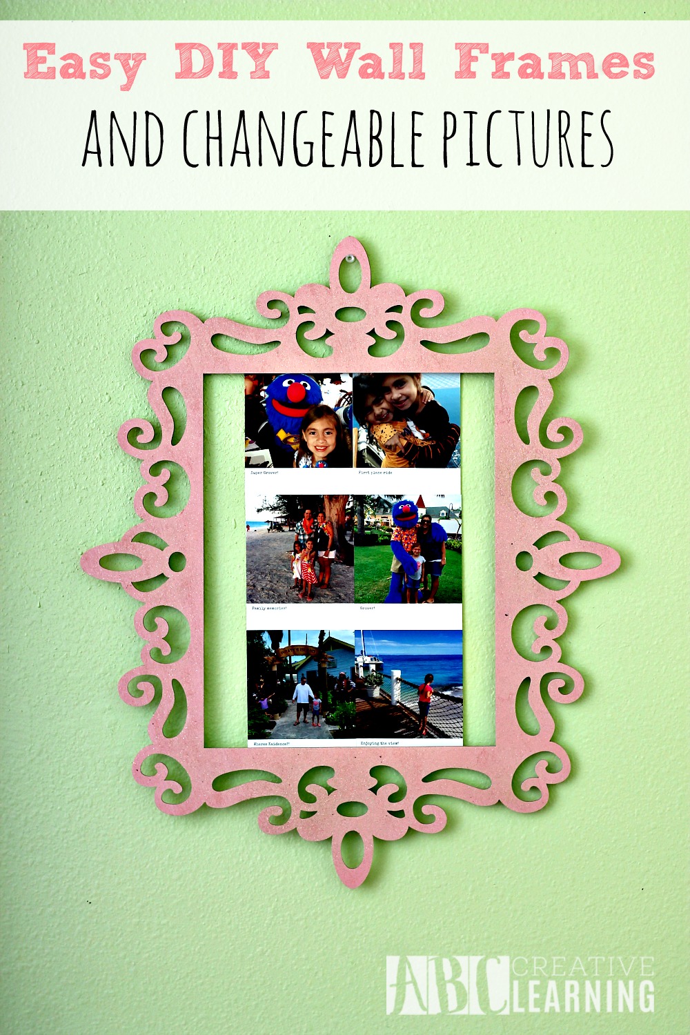 Easy DIY Wall Frames and Changeable Pictures