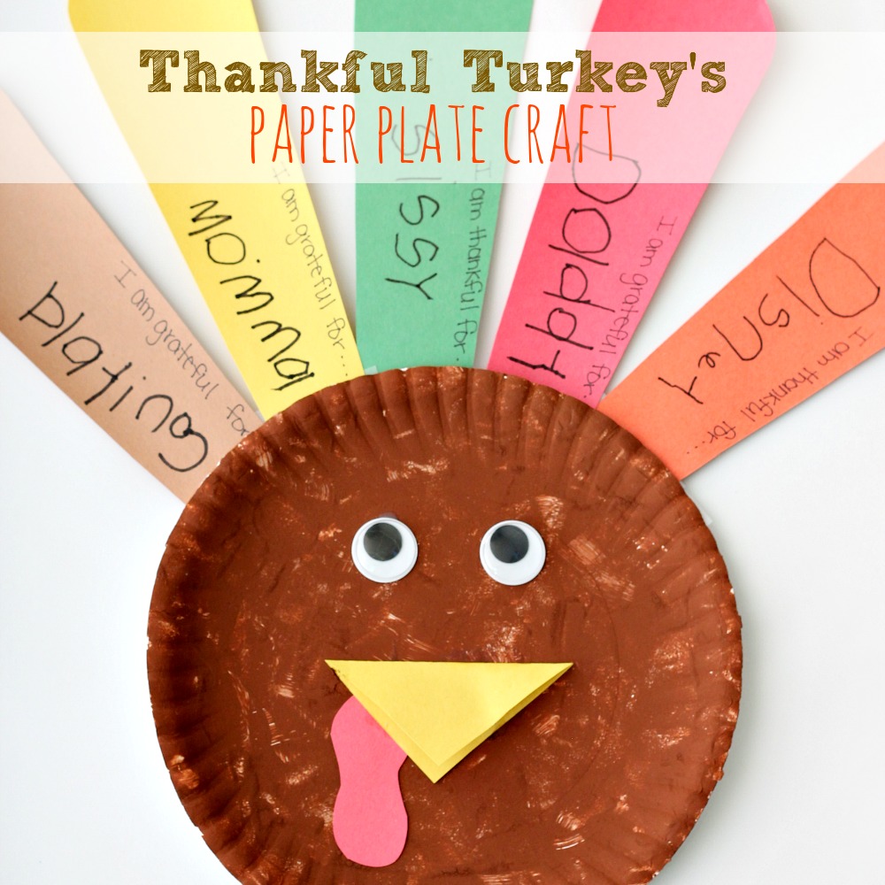 Thankful Turkeys Paper Plate Craft - Simply Today Life