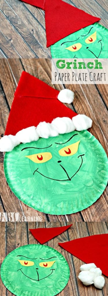 Grinch Paper Plate Craft For Kids - Simply Today Life