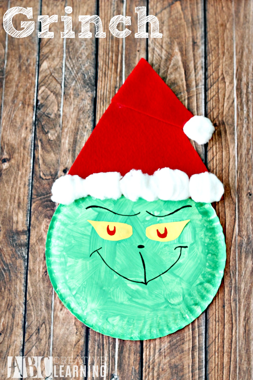 Grinch Paper Plate Craft For Kids - Simply Today Life