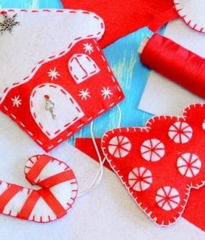 Handmade Christmas Felt Ornaments