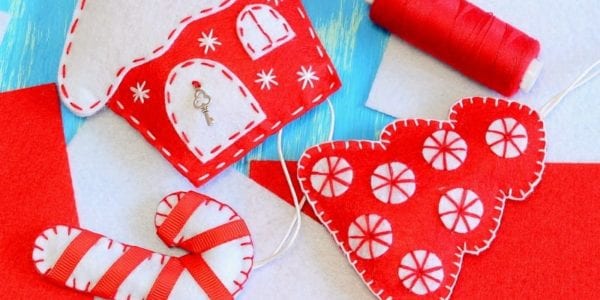 Handmade Christmas Felt Ornaments