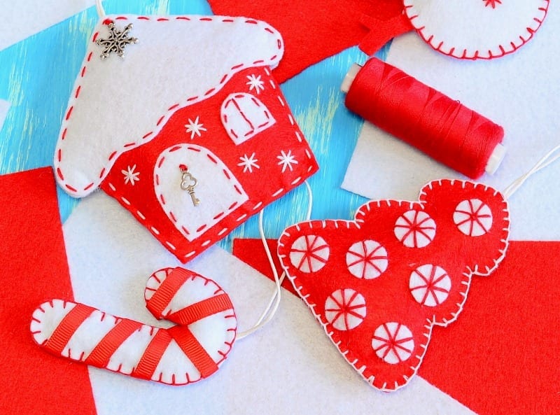 Handmade Christmas Felt Ornaments