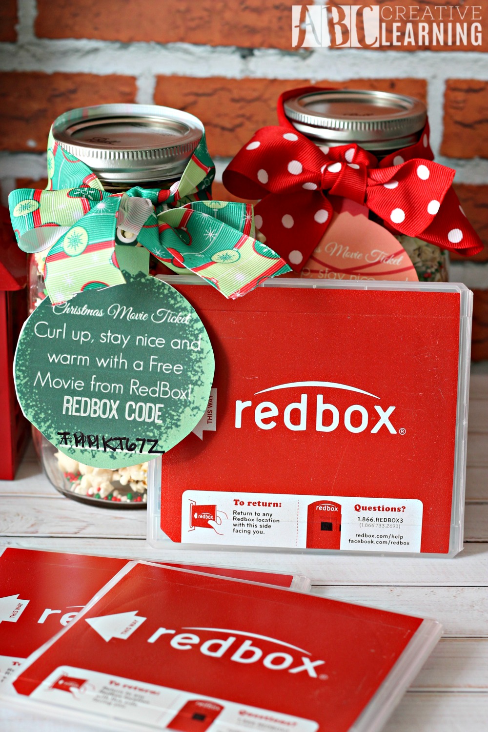 Holiday Popcorn Mason Jar Treat Redbox