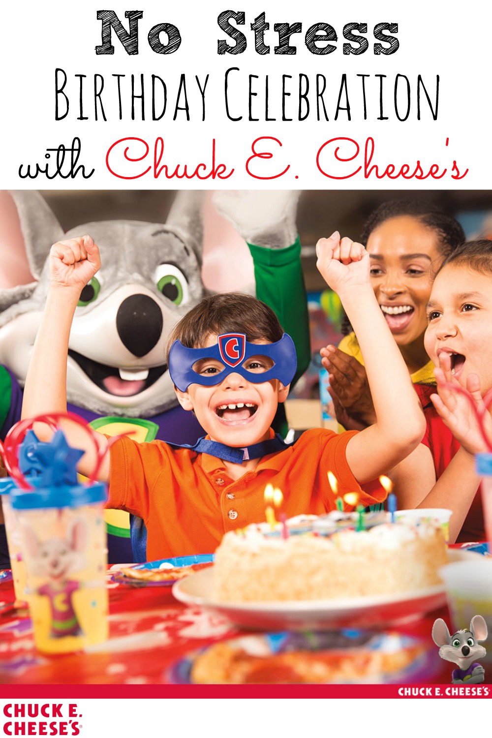 No Stress Birthday Celebration with Chuck E. Cheese's