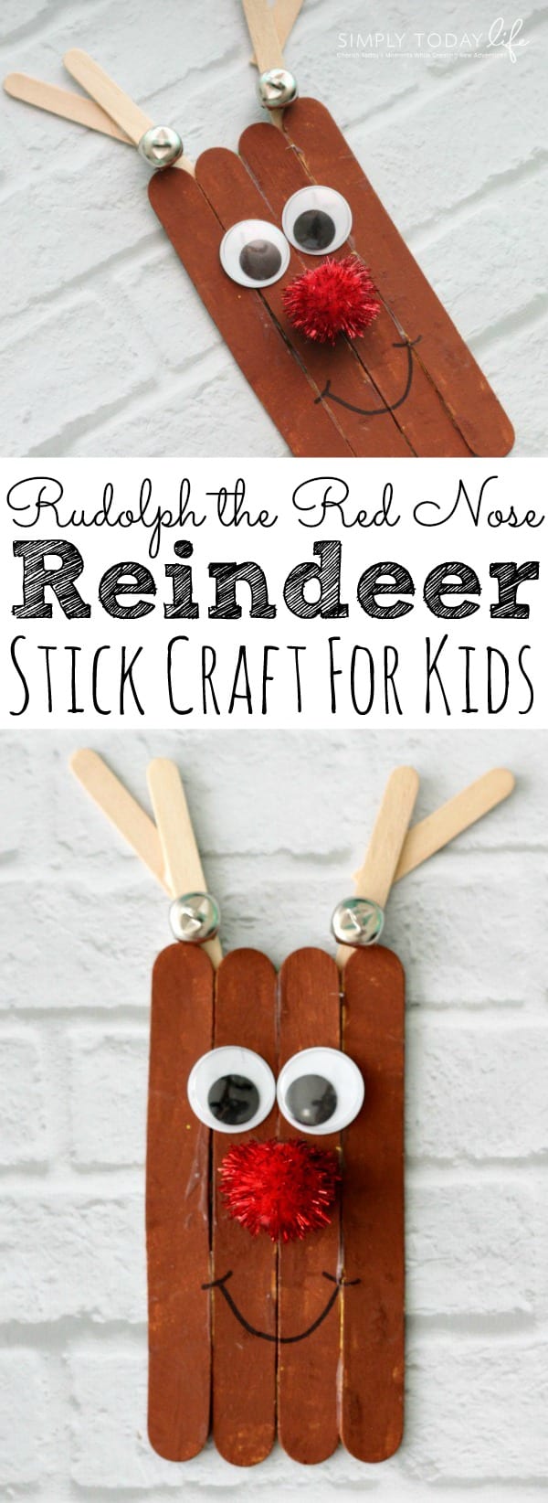 Rudolph Craft With Popsicle Sticks · The Inspiration Edit