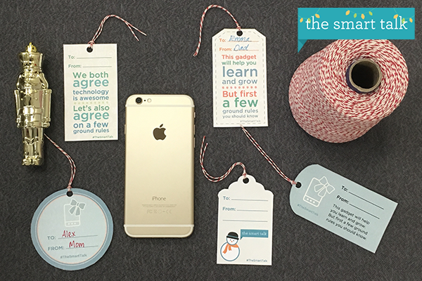 The Smart Talk holiday gift tags - horizontal