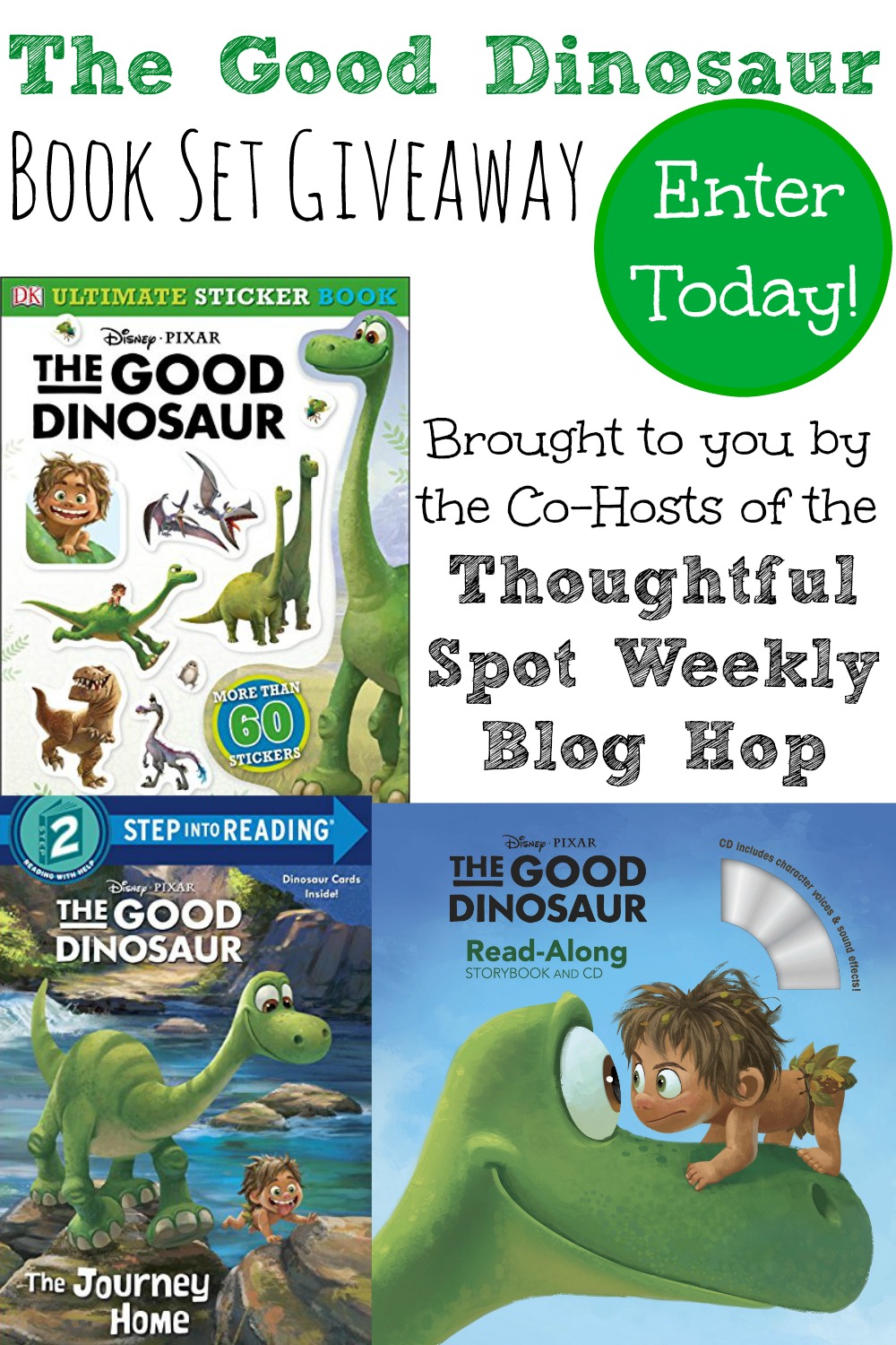 The Thoughtful Spot Weekly Blog Hop Good Dinosaur Book Giveaway