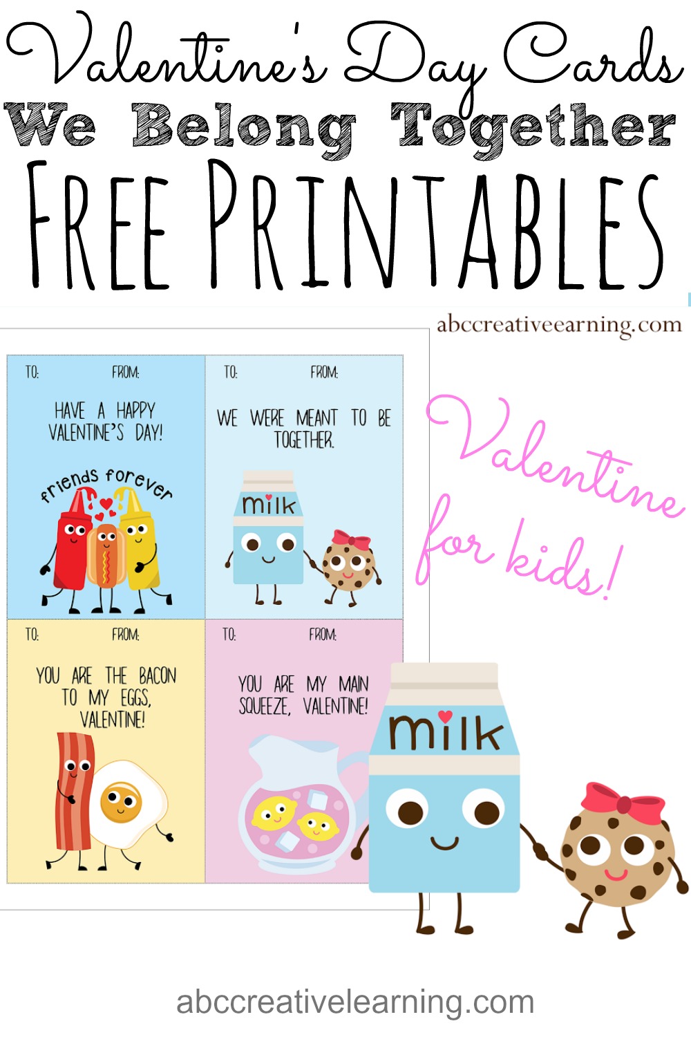 Valentine Basket for Kids and Free Valentine Card Printable