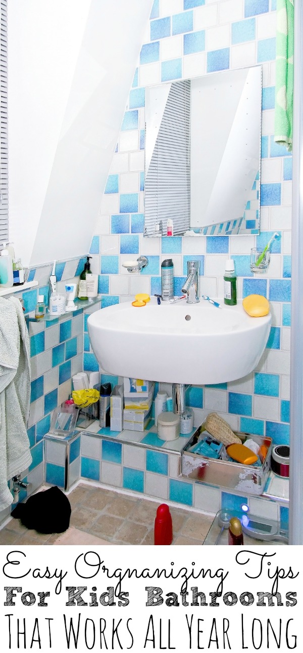 kids bathroom organization