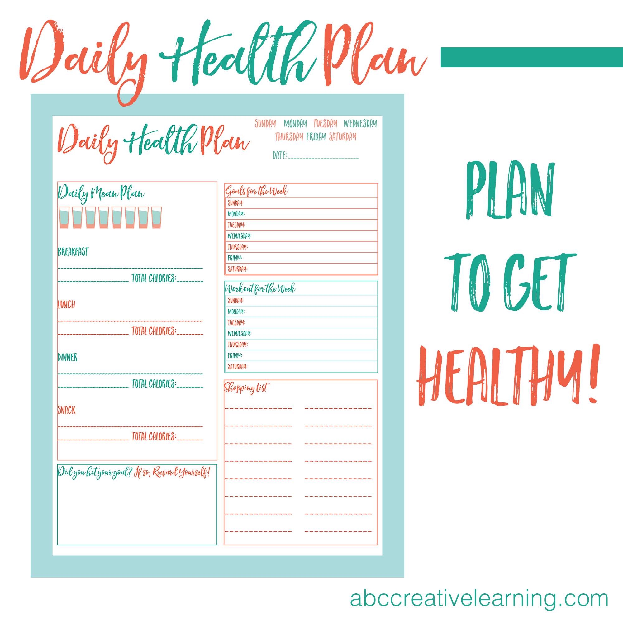 daily-health-plan-printable