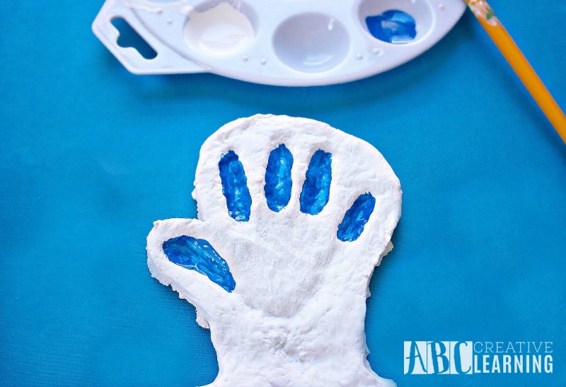 Dr. Seuss Inspired Thing 1 Or Thing 2 Salt Dough Handprint 2