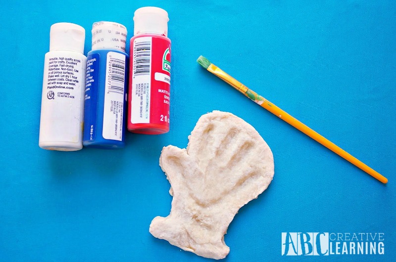 Dr. Seuss Inspired Thing 1 Or Thing 2 Salt Dough Handprint materials