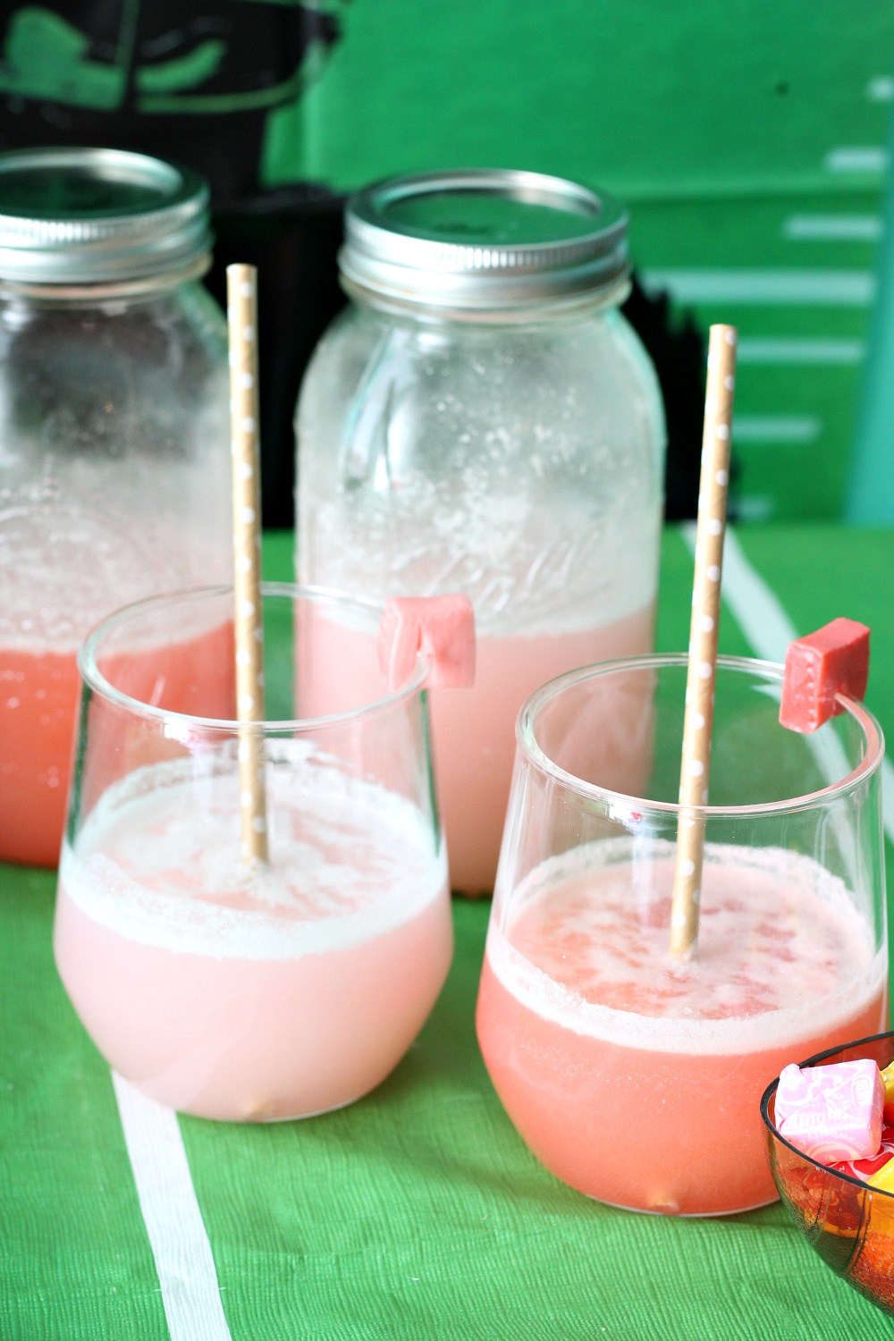 Family Friendly Themed Football Party Starbursts Fizz Drink
