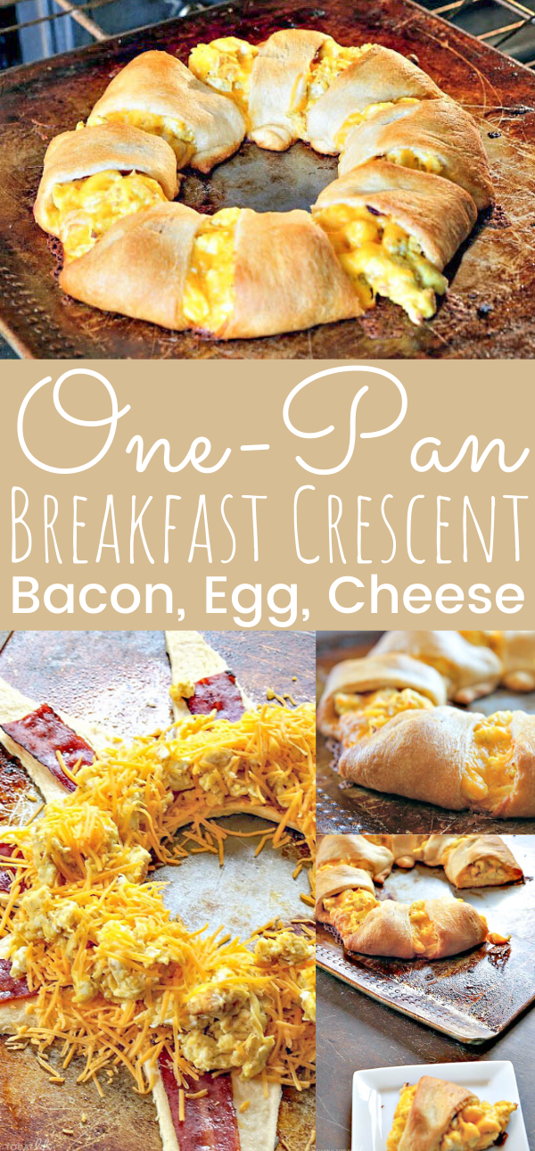 One Pan Breakfast Crescent Bacon Egg Cheese
