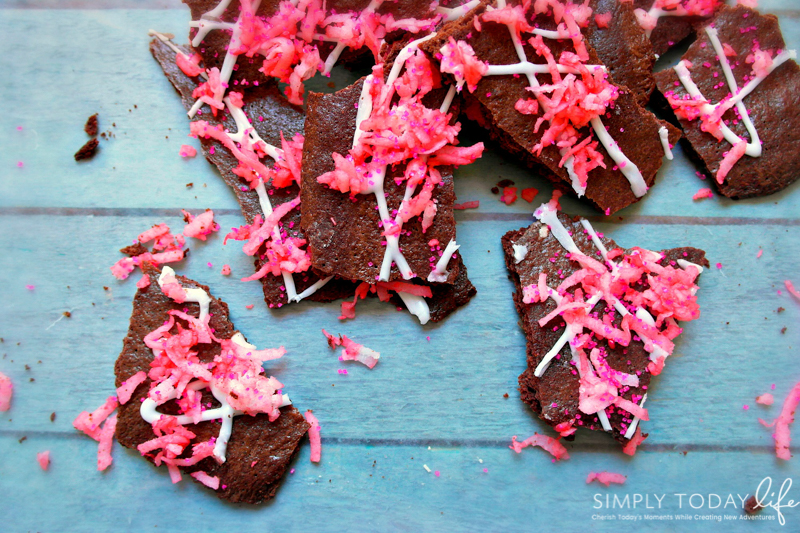 Valentine's Day Brownie Bark