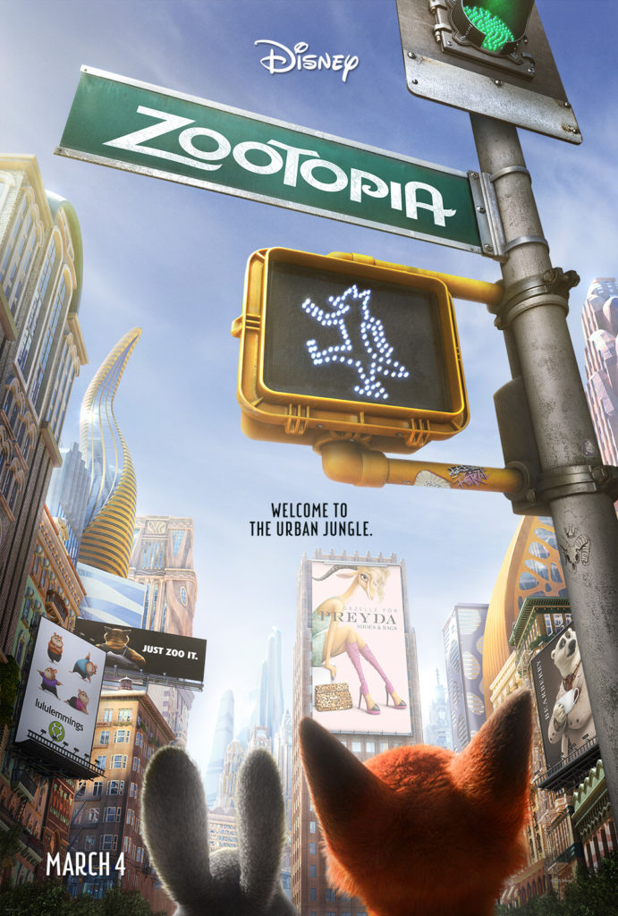 2016 Disney Movies and Trailers Zootopia