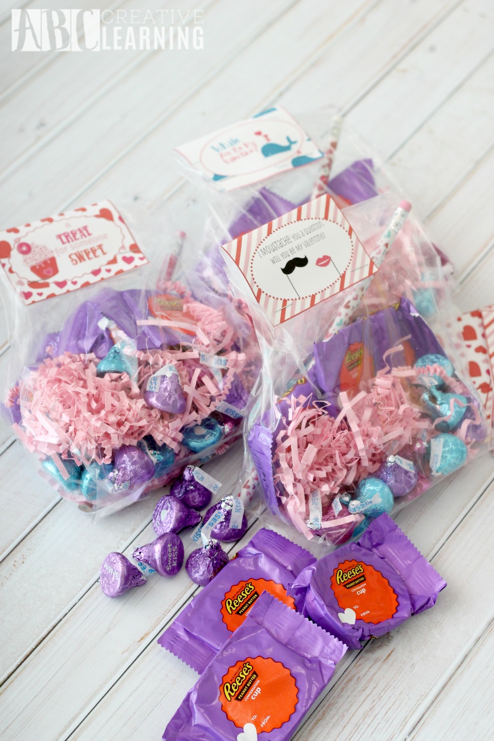 A Message of Love Free Valentine Day Printable Treat Bags