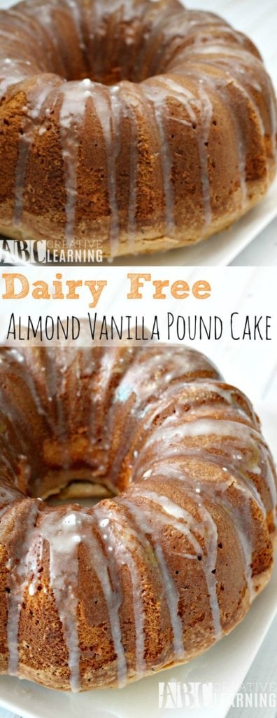 Dairy Free Almond Vanilla Pound Cake