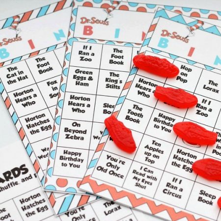 Dr. Seuss Inspired Bingo Cards Fish