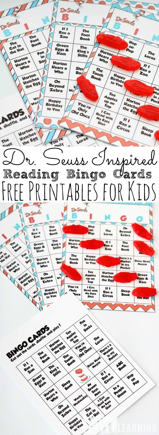 Dr. Seuss Inspired Bingo Cards - simplytodaylife.com
