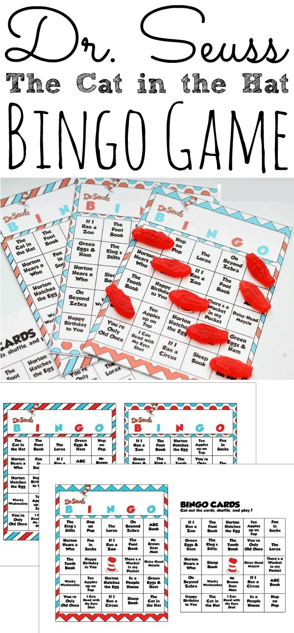 Free Dr. Seuss Inspired Bingo Cards