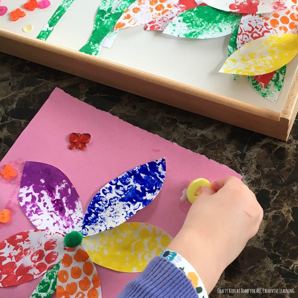 Bubble Wrap Flower Craft 1