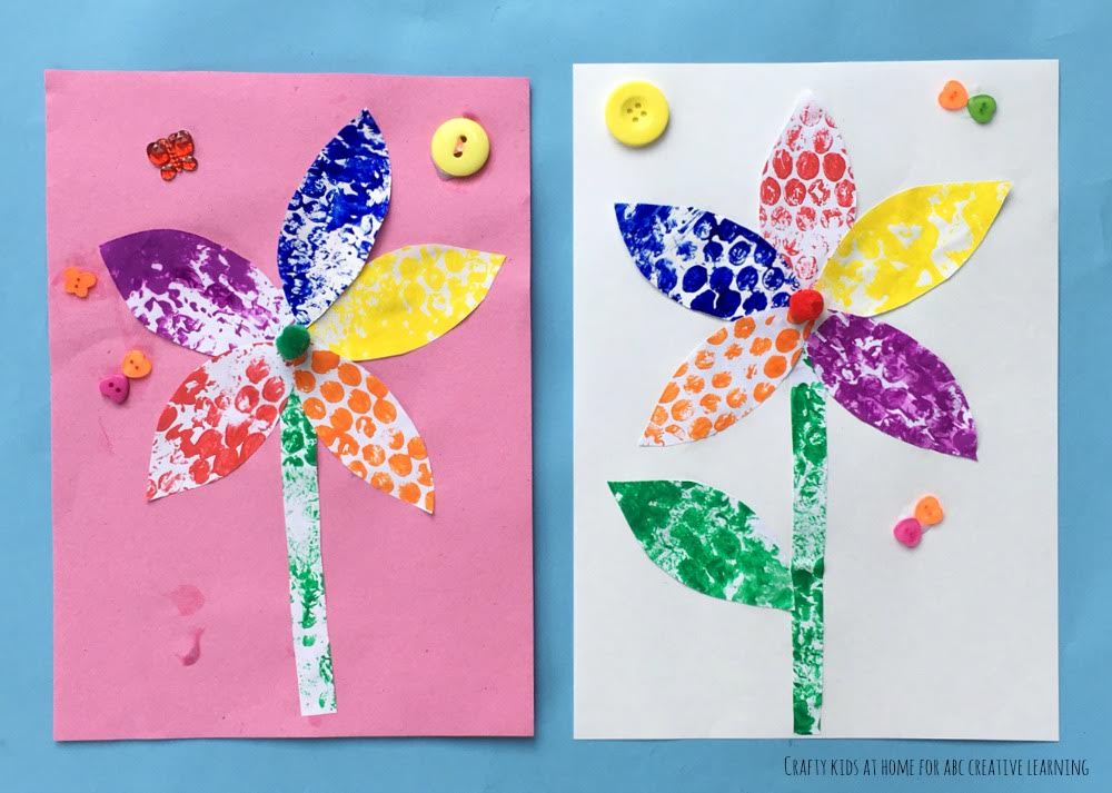 Bubble Wrap Flower Craft 3