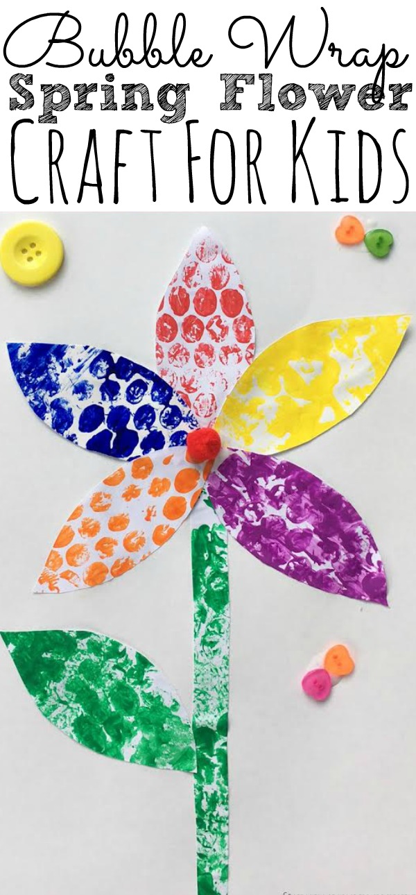 Bubble Wrap Flower Craft - Simply Today Life