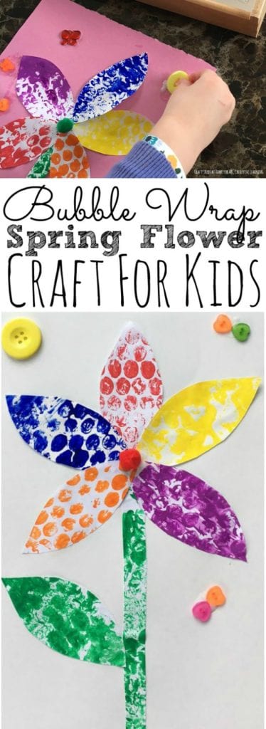 Bubble Wrap Flower Craft - Simply Today Life