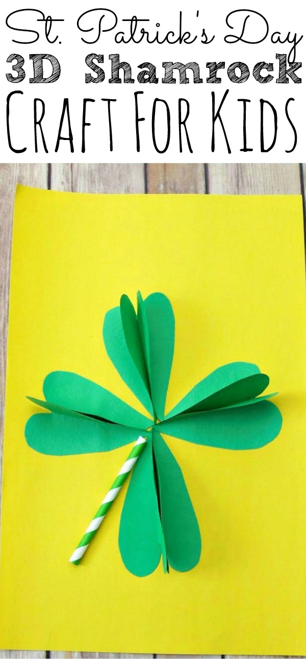 St. Patrick's Day 3D Shamrock Craft